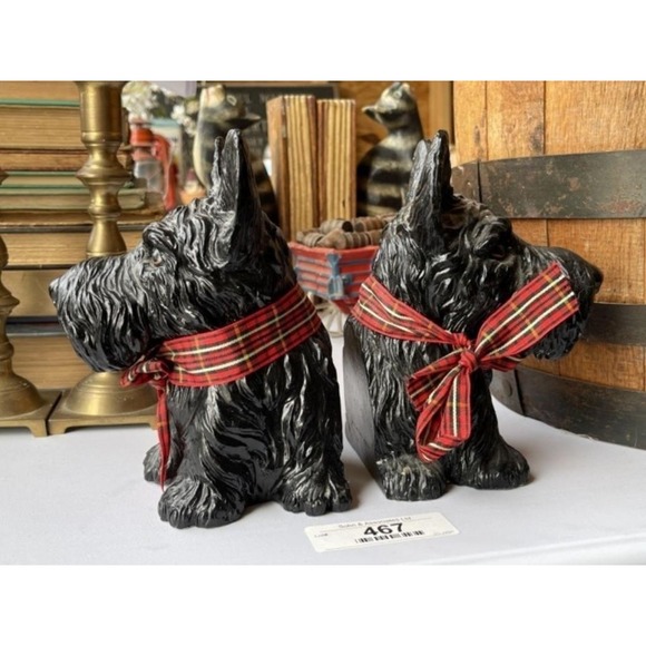 Pair Vintage Scottish Terrier Bookends - Picture 8 of 8
